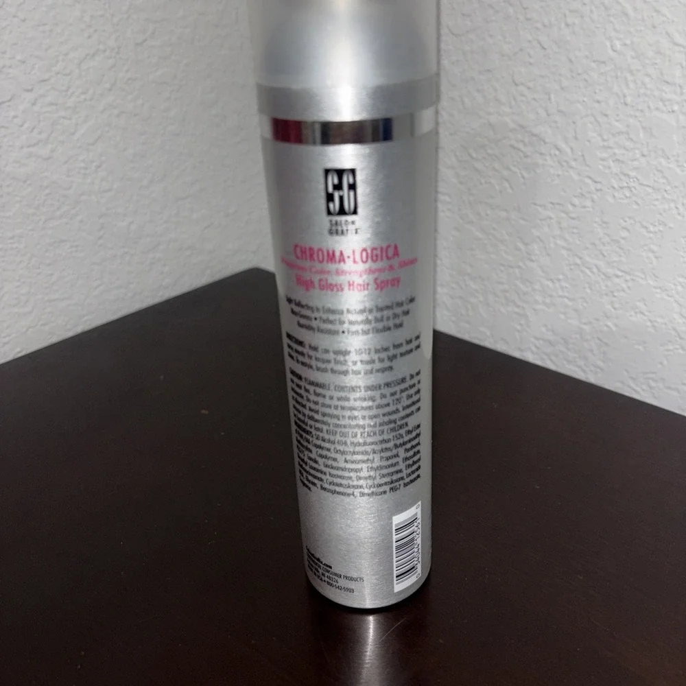 Salon Grafix Chroma Logica Hairspray High‎ Gloss 8oz Versatile Hold  New